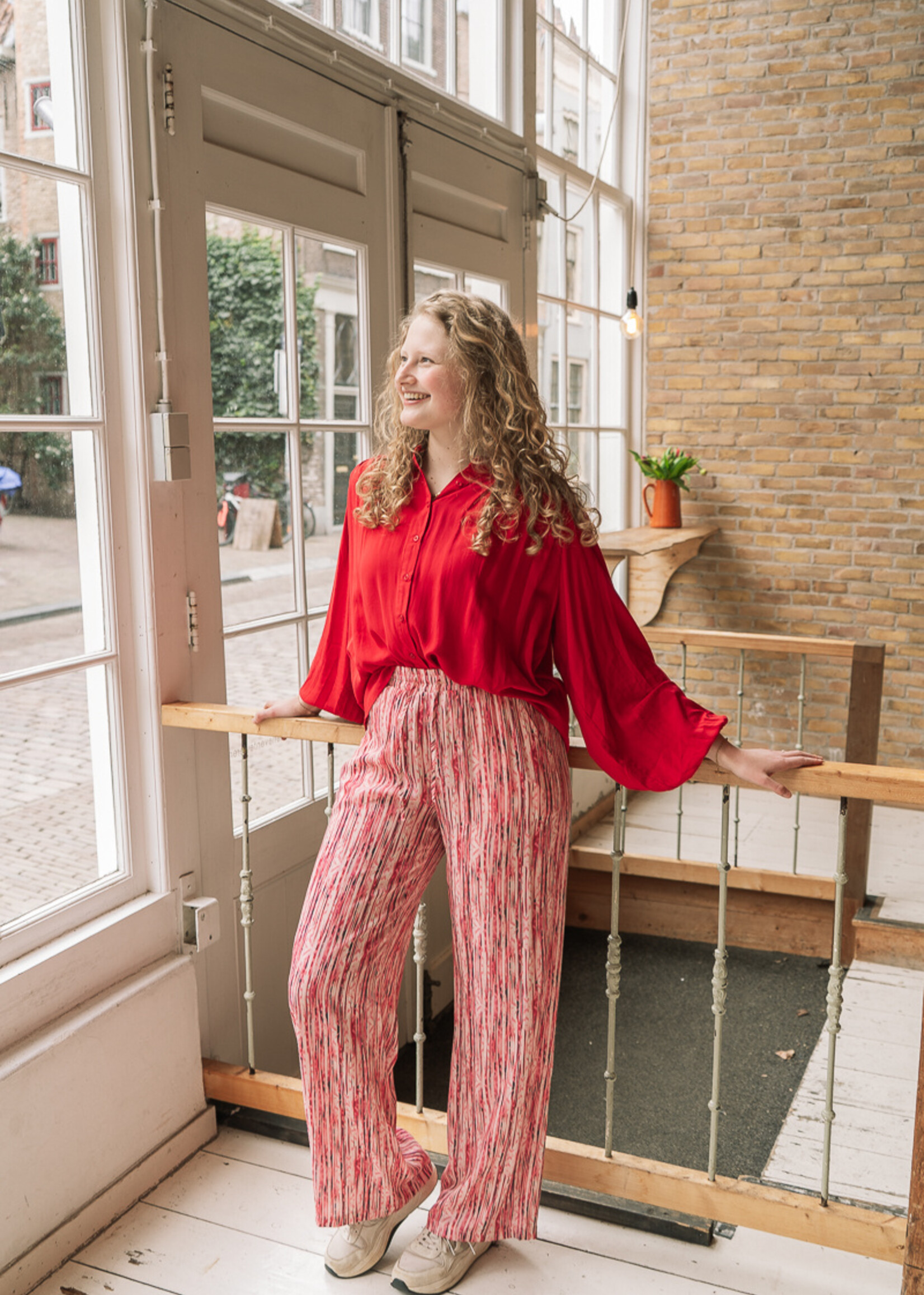 FLURESK Maylen Blouse Ruby Red