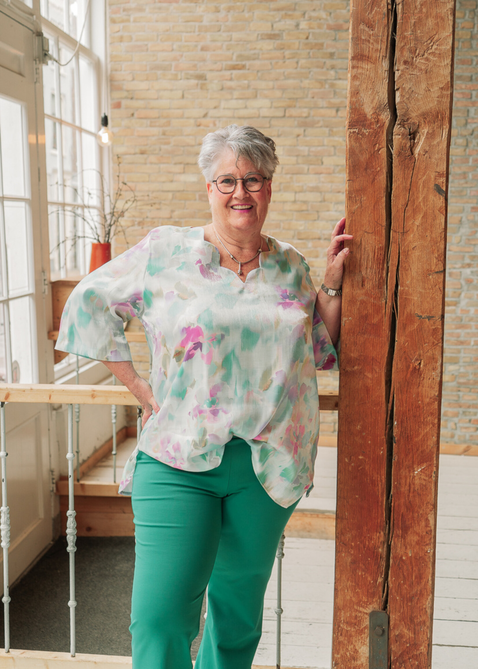 Ophilia Sem Punta Luciana Grass Green