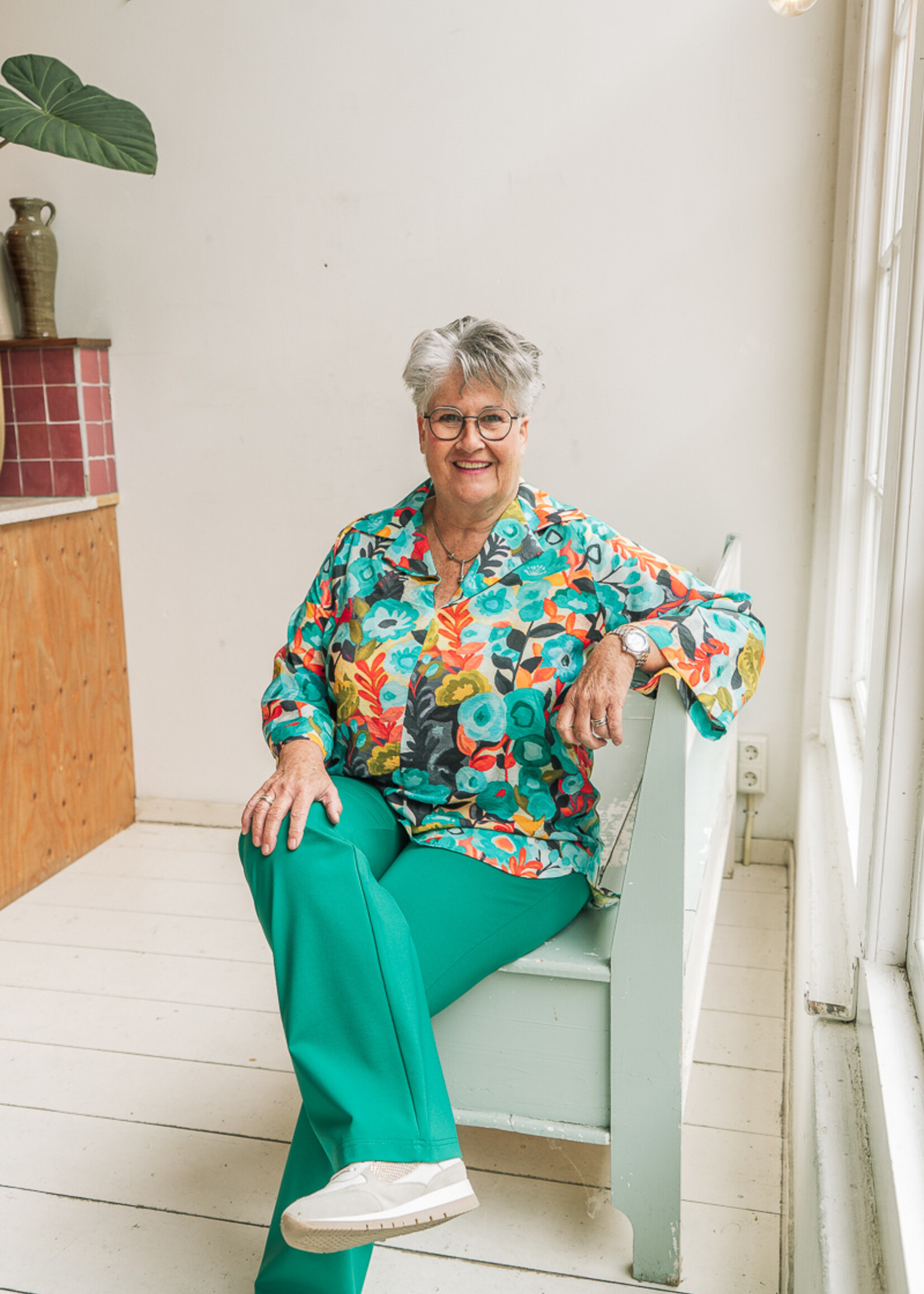 Ophilia Lucy Summer Flower Green