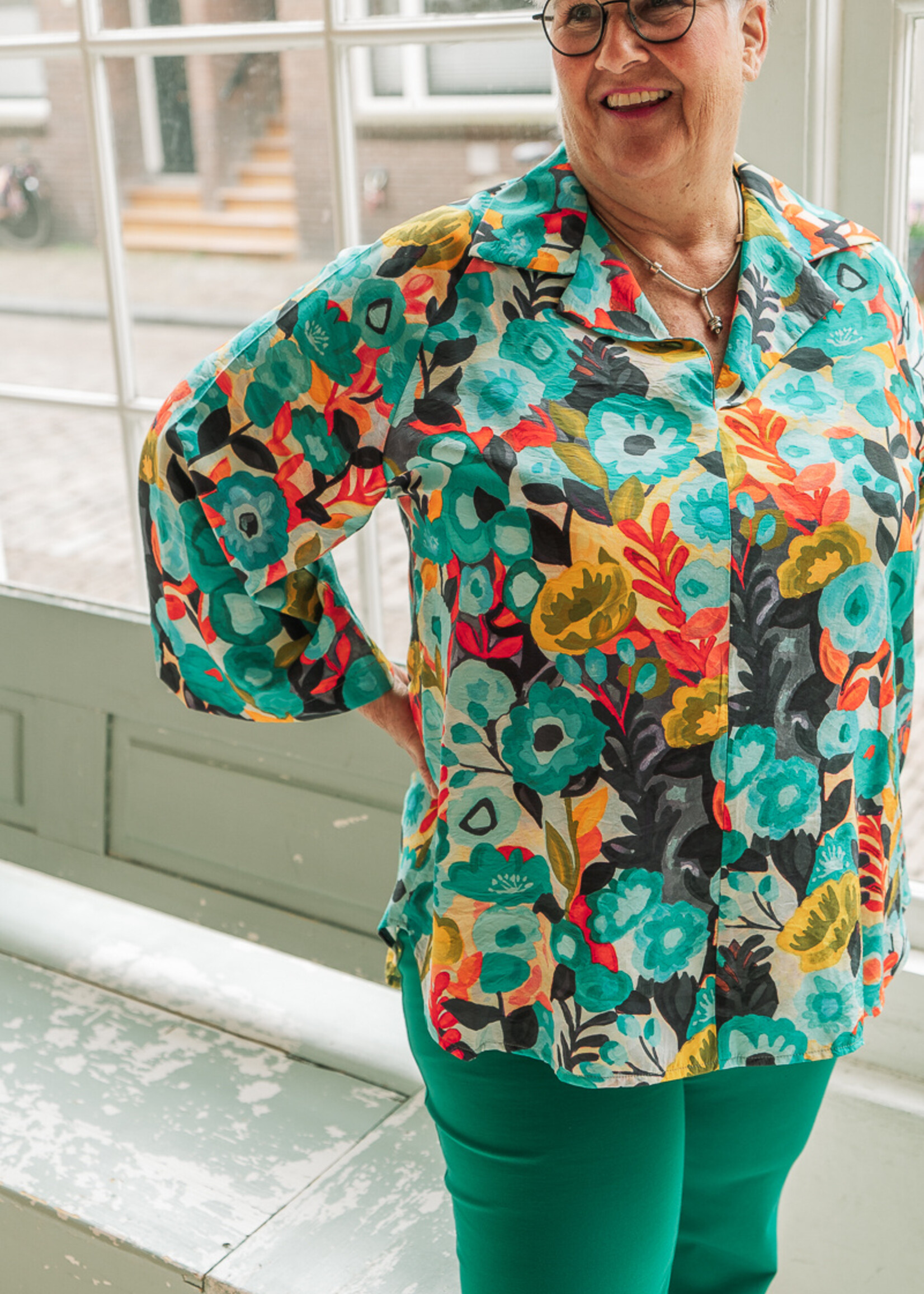 Ophilia Lucy Summer Flower Green