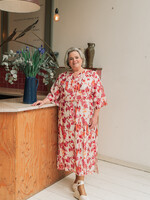 Exxcellent Soraya Dress Sand/Grape