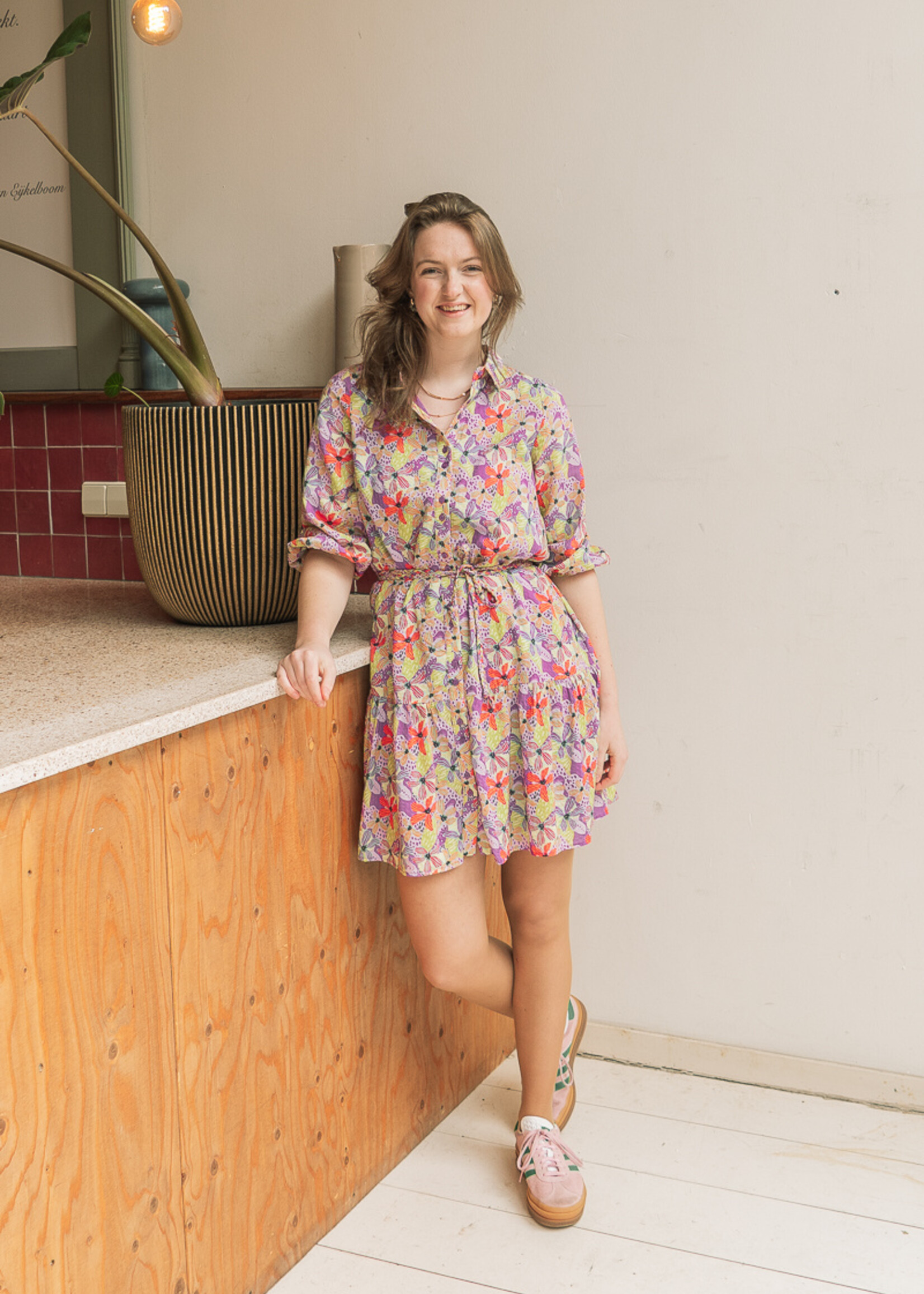 FLURESK Leticia dress Violet/Orchid Purple