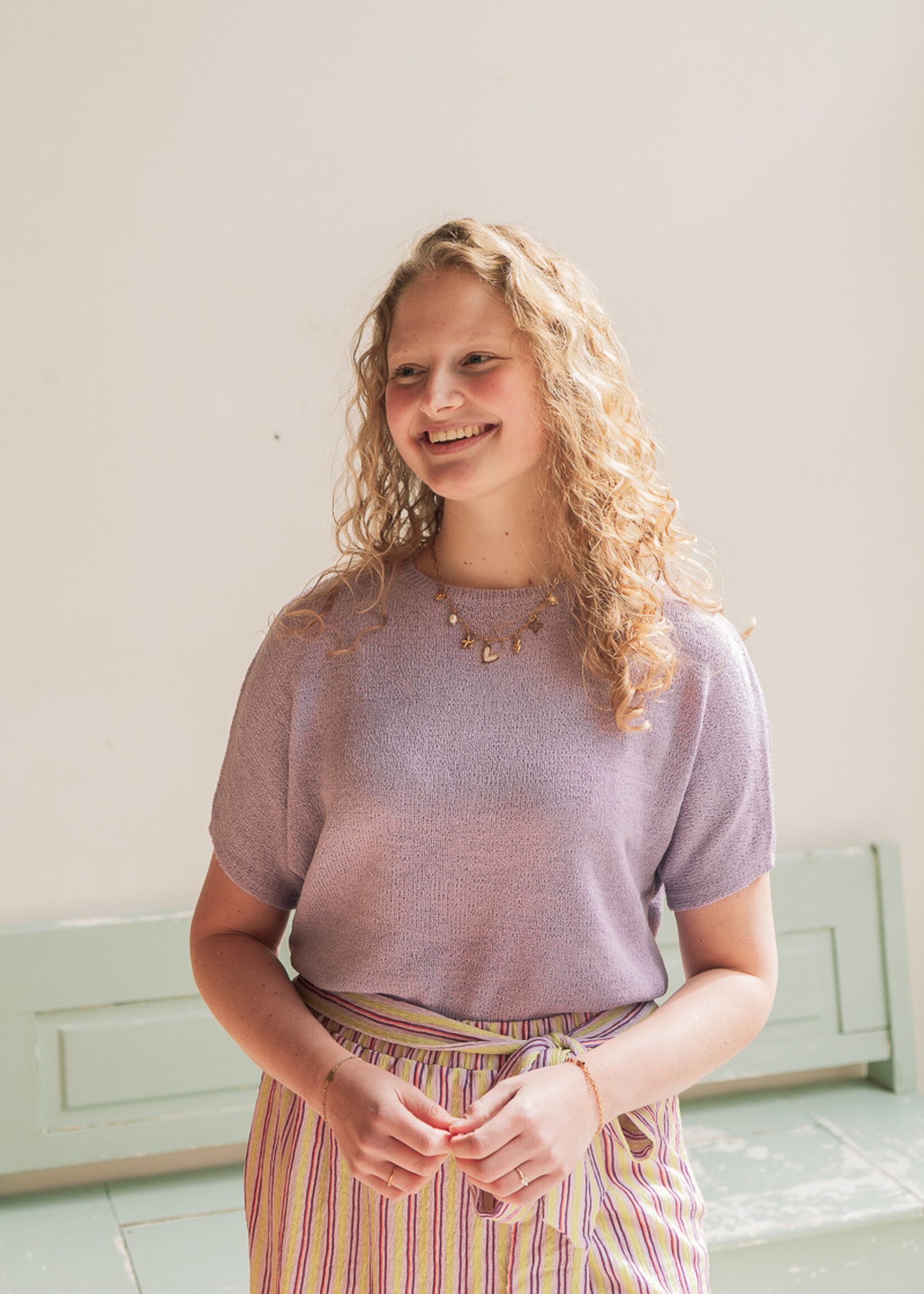FLURESK Niala Knitting Top Orchid Purple