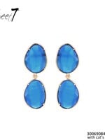 Sweet7 Oorbellen Stella aqua - gold 300690845