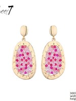 Sweet7 Oorbellen Shanty pink - gold 300721915