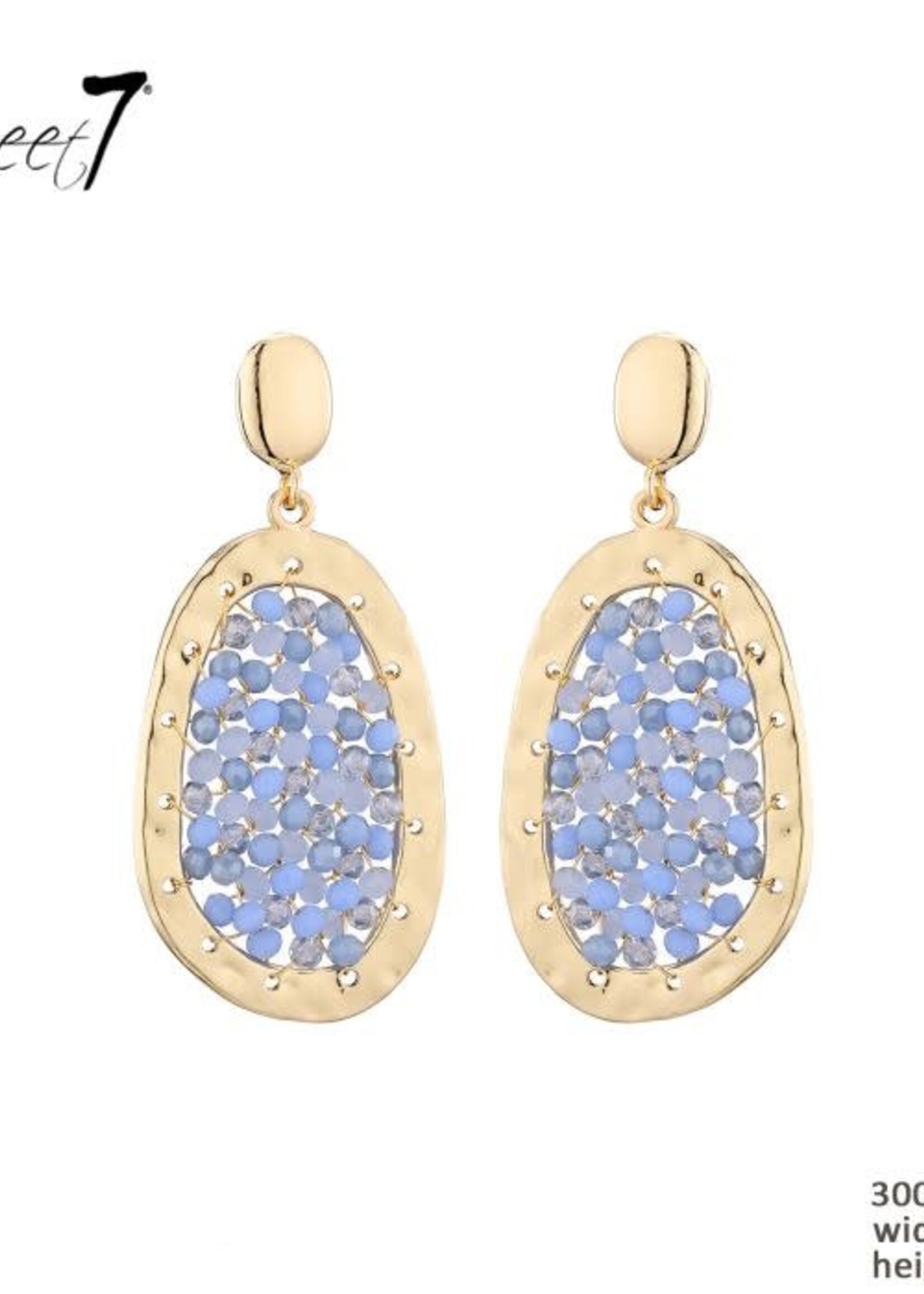 Sweet7 Oorbellen Shanty pink - gold 300721945