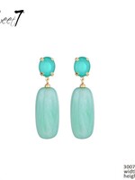 Sweet7 Oorbellen Salua mint-goudkleurig 300725635