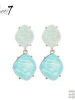 Sweet7 Oorbellen Sirine aqua-goudkleurig 300676908