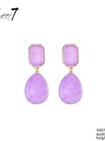 Sweet7 Oorbellen Jennifer paars-gold 300725310