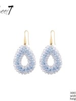 Sweet7 Oorbellen Desiree blauw-gold 300734345