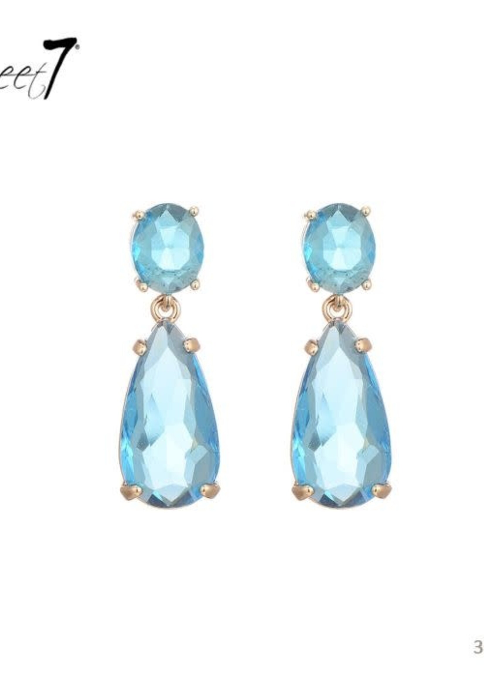 Sweet7 Oorbellen Mariette turkoois-gold 300611944