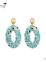 Sweet7 Oorbellen Picasso turkoois-multi-gold 300564181