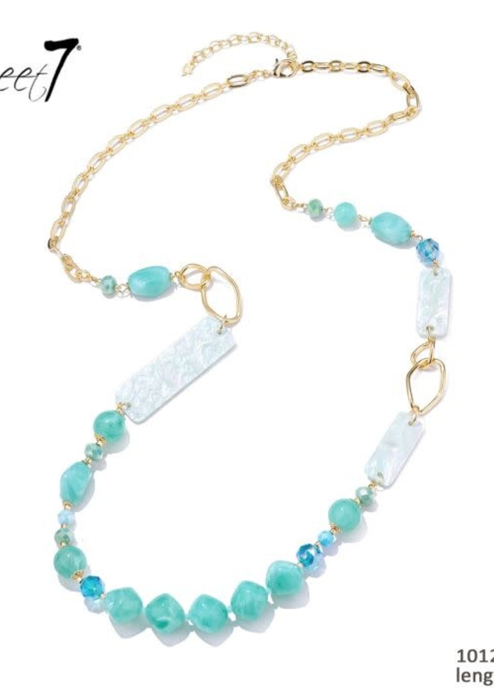 Sweet7 Ketting Ivy lang roze-gold 101209415