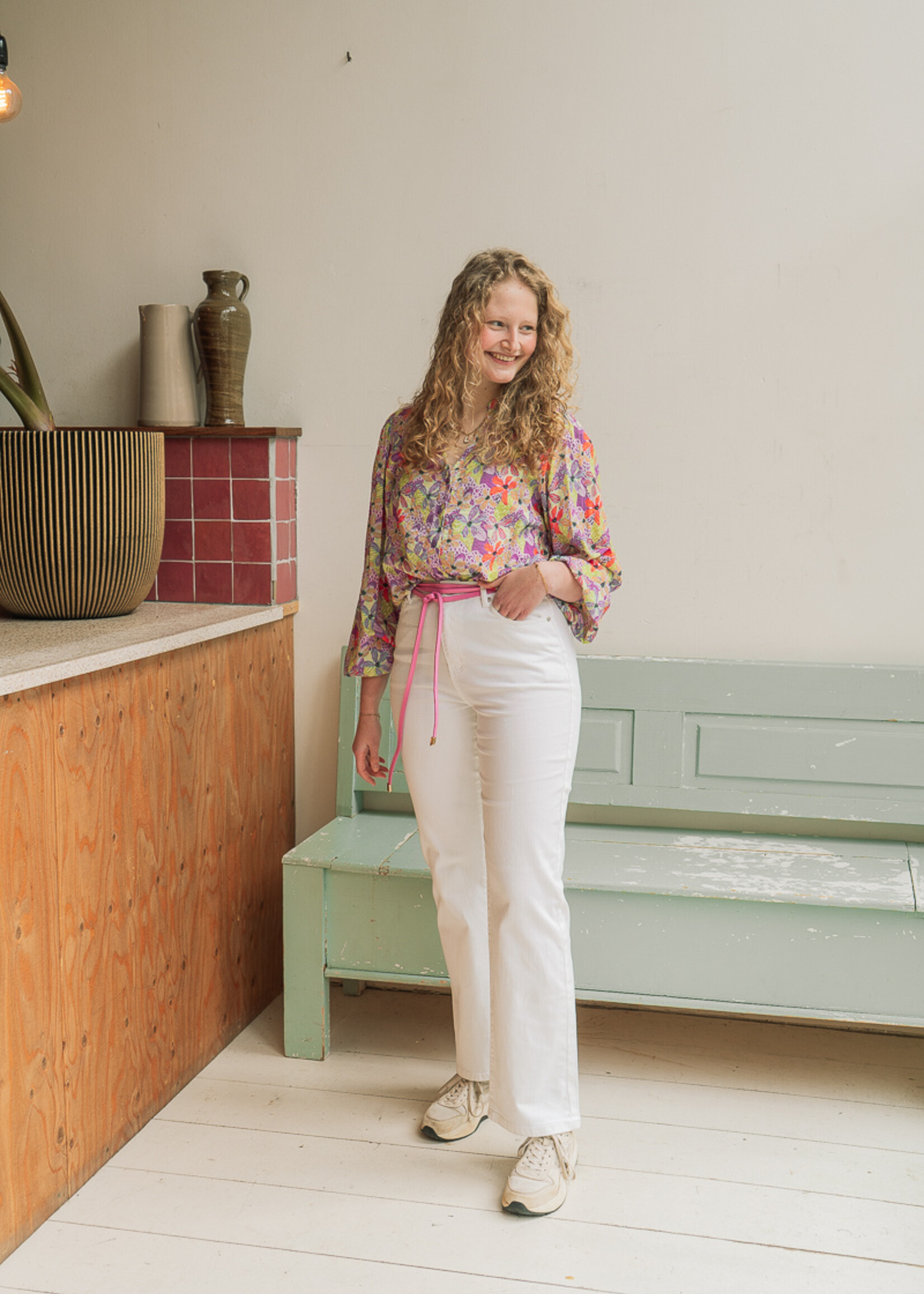 C&S The Label Nadia Jeans Denim White