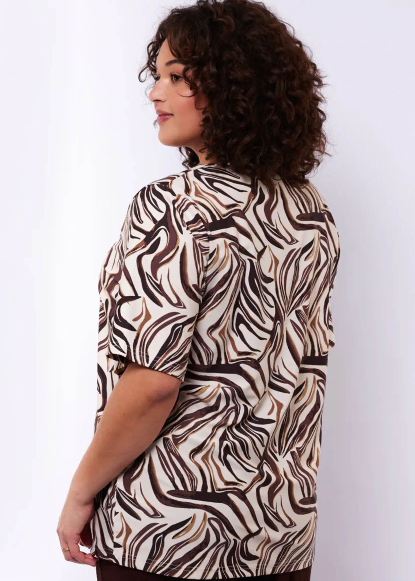 Exxcellent Yara Top Sand/Dark Brown