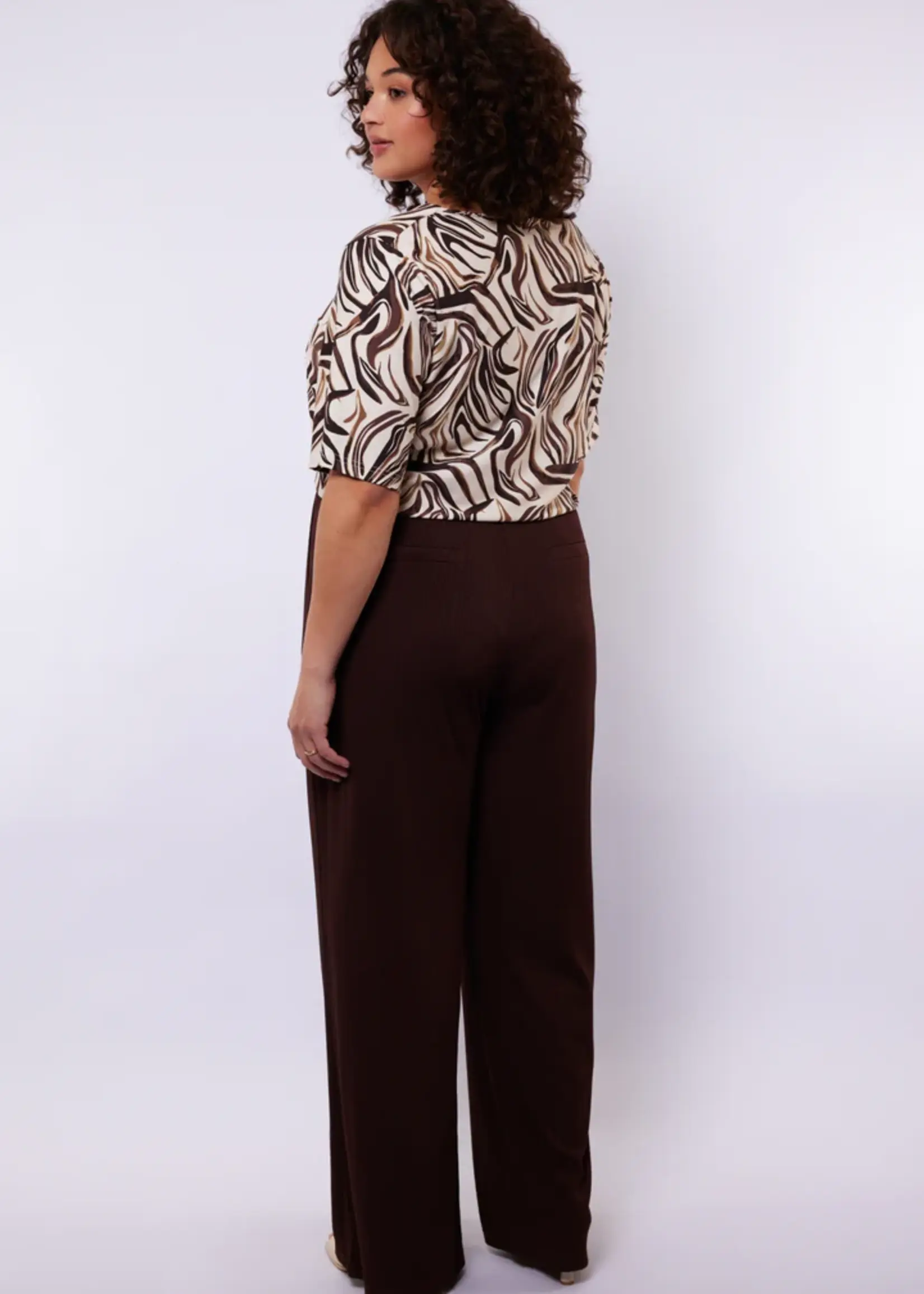 Exxcellent Dalia Pants Dark Brown