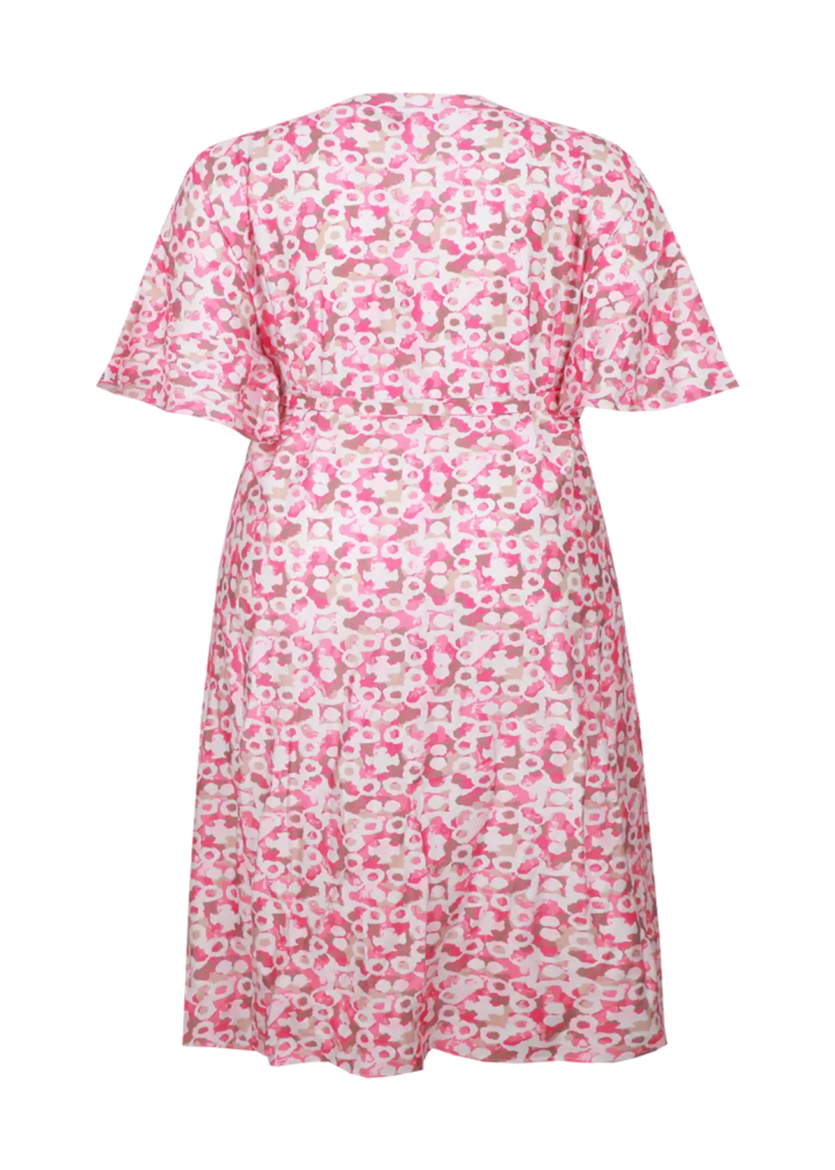 Exxcellent Seren Dress Sunkissed Coral/Berry Fuchsia
