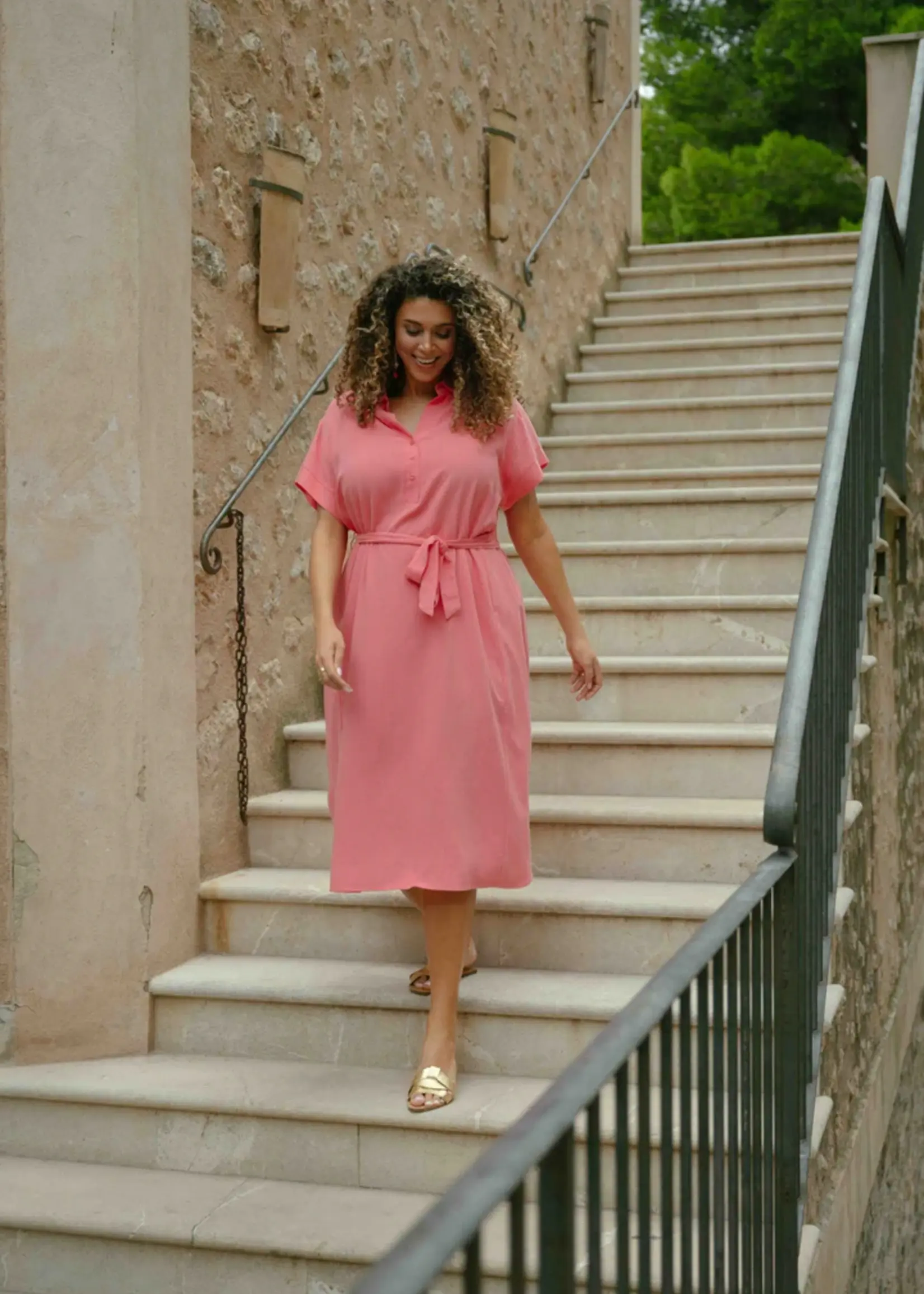 Exxcellent Emberlyn Dress Sunkissed Coral