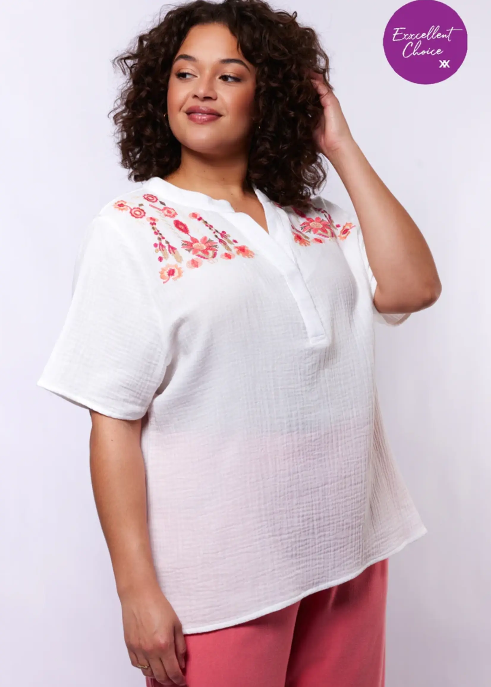 Exxcellent Kalista Top Offwhite