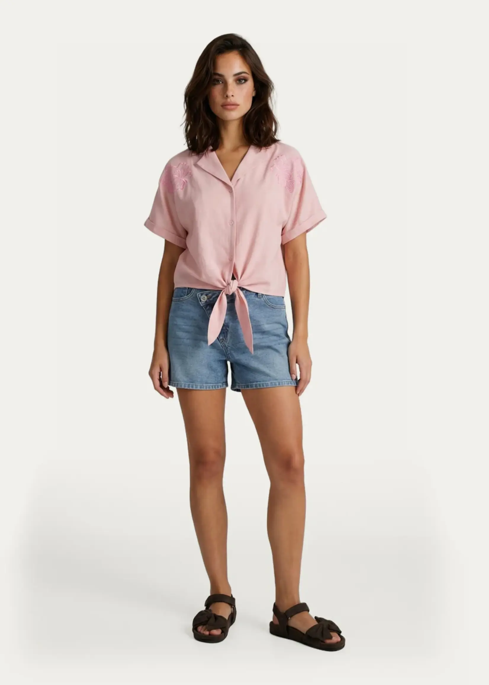 FLURESK Evy Blouse Blush Peach