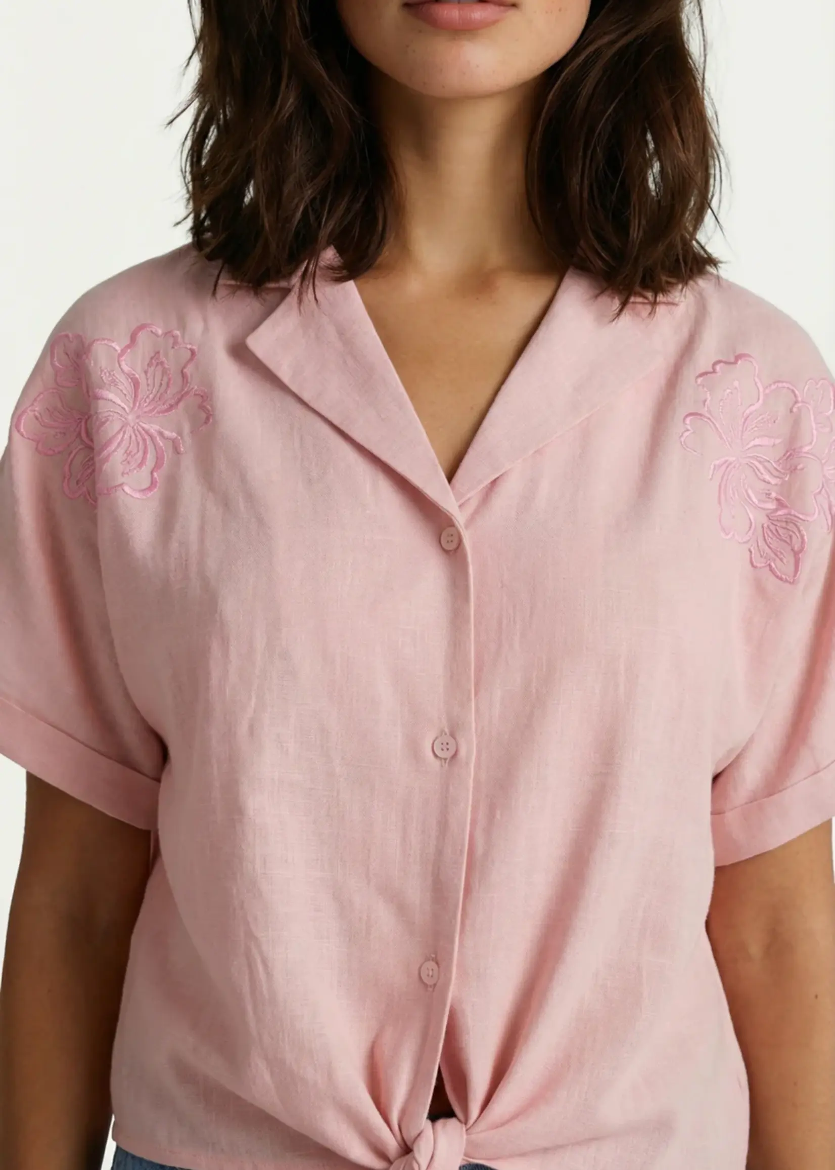 FLURESK Evy Blouse Blush Peach