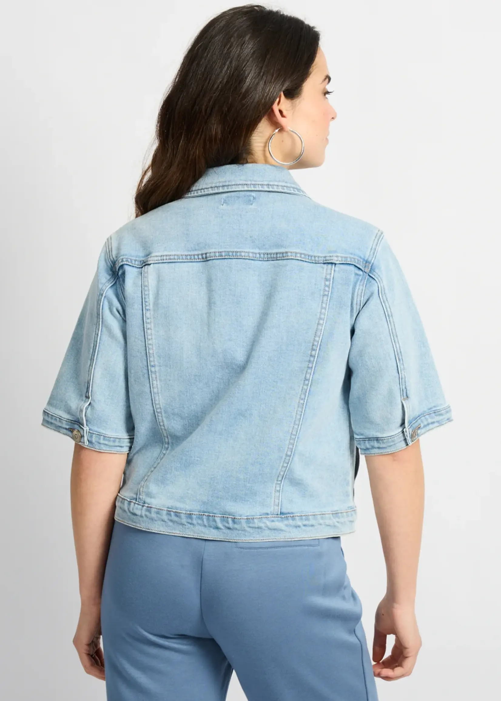 C&S The Label Ines Jacket Denim Mid Blue