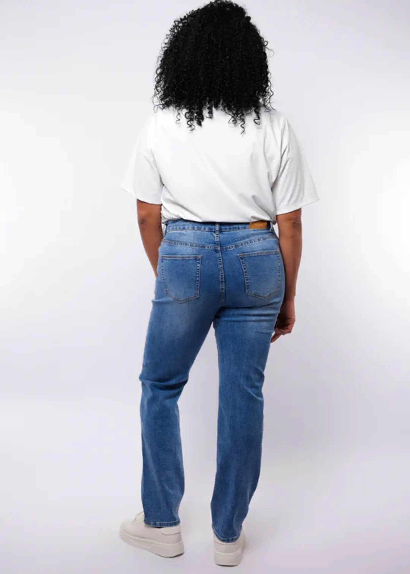 Exxcellent Katie Straigth Leg Jeans Denim Mid Blue