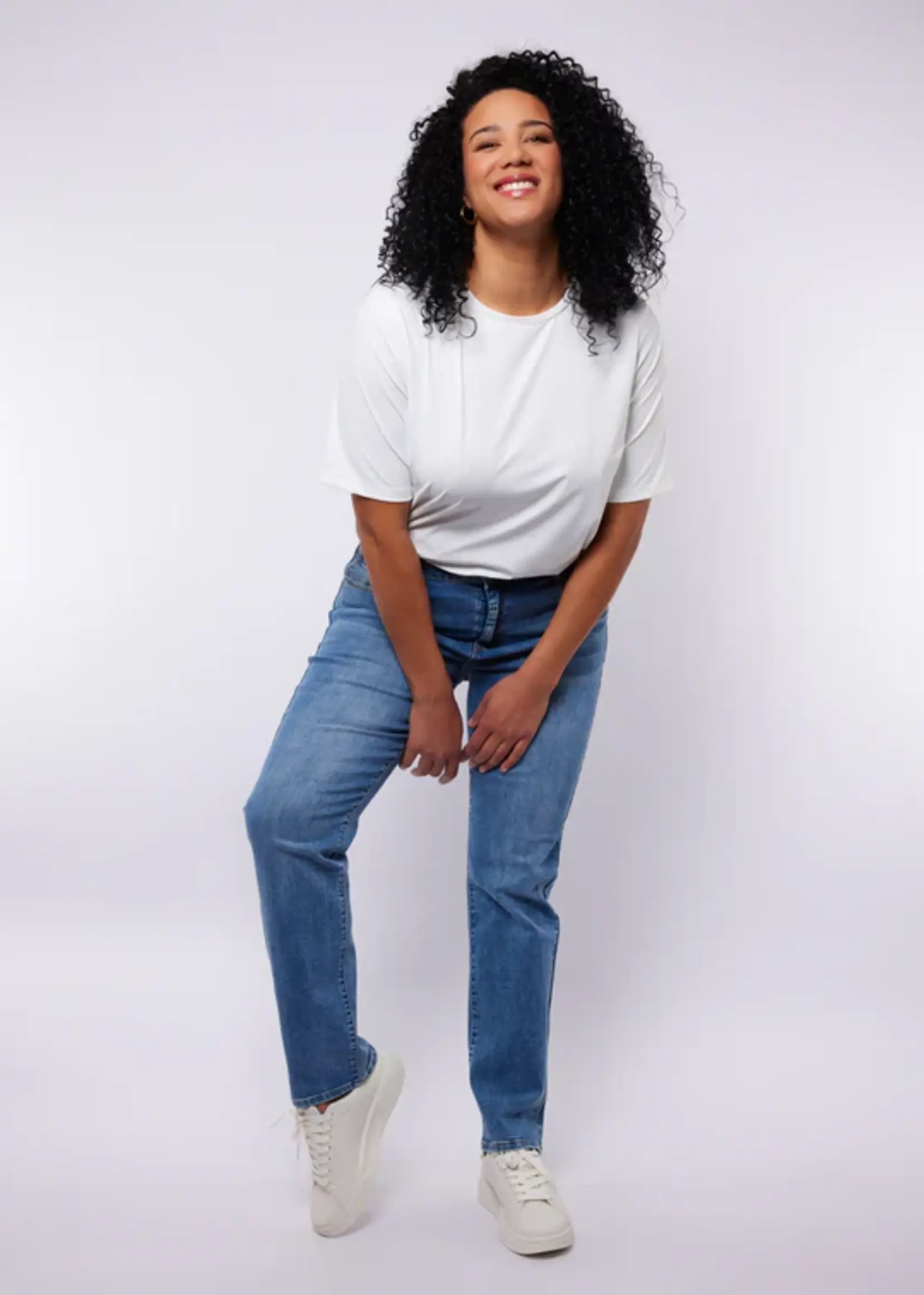 Exxcellent Katie Straigth Leg Jeans Denim Mid Blue