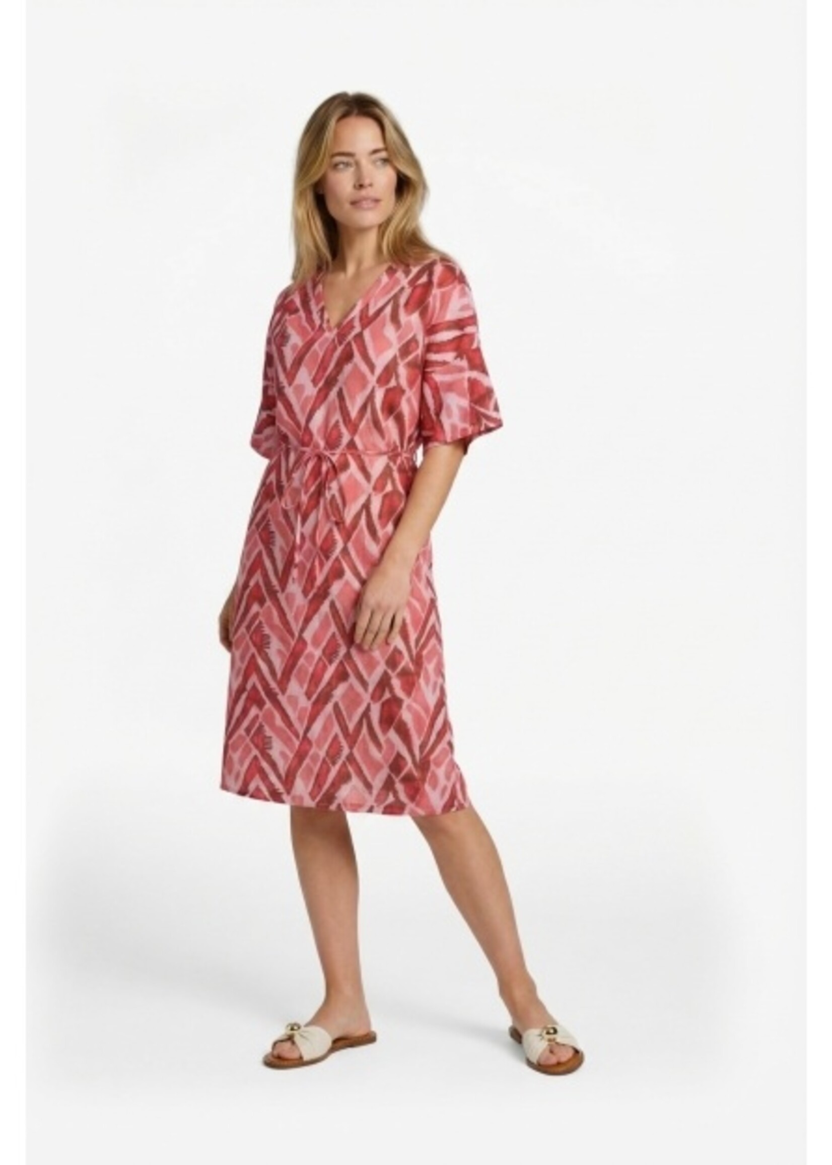 C&S The Label Dalma Dress Powder Pink/Sunkissed Coral