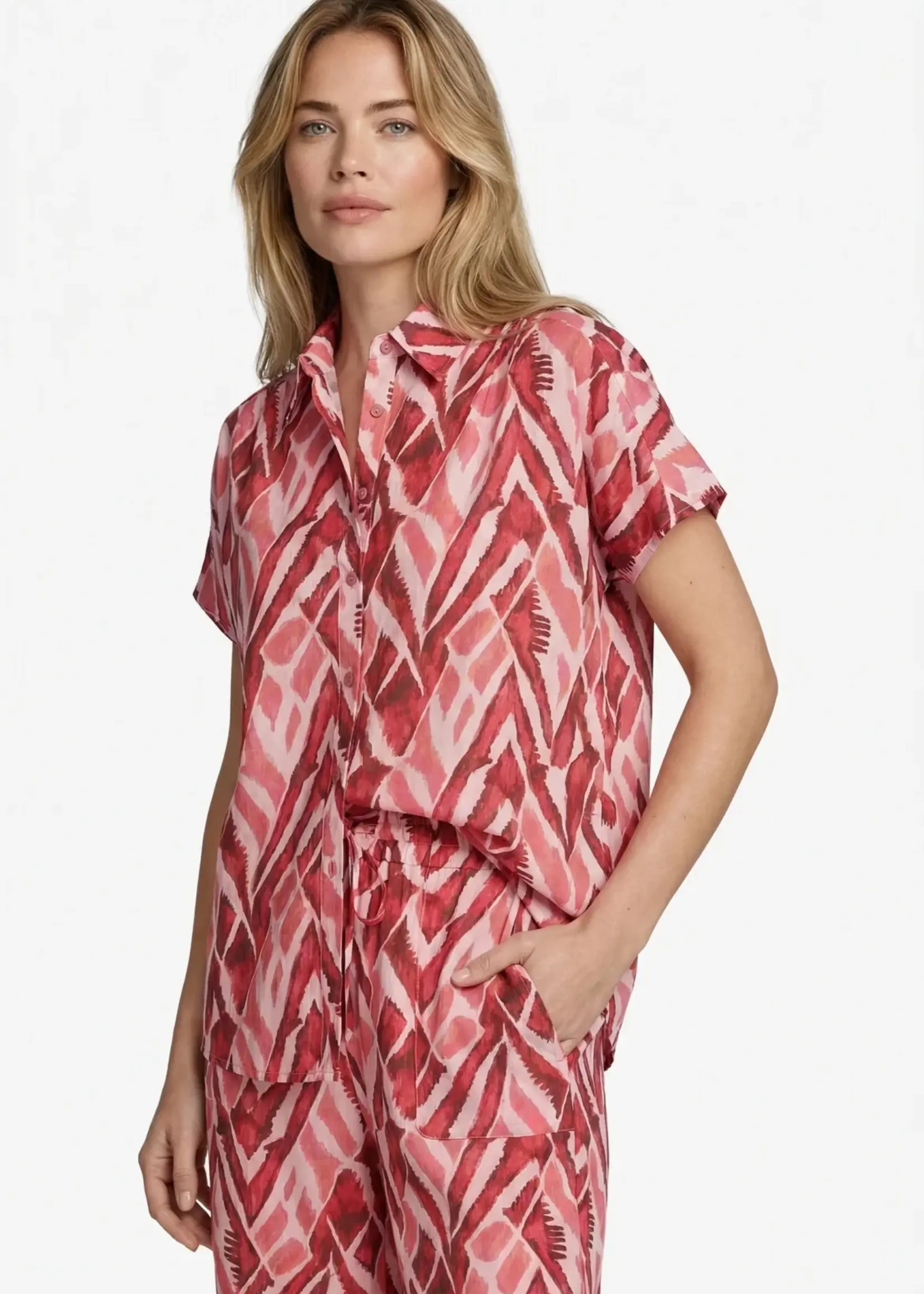 C&S The Label Lene Blouse Powder Pink/Sunkissed Coral