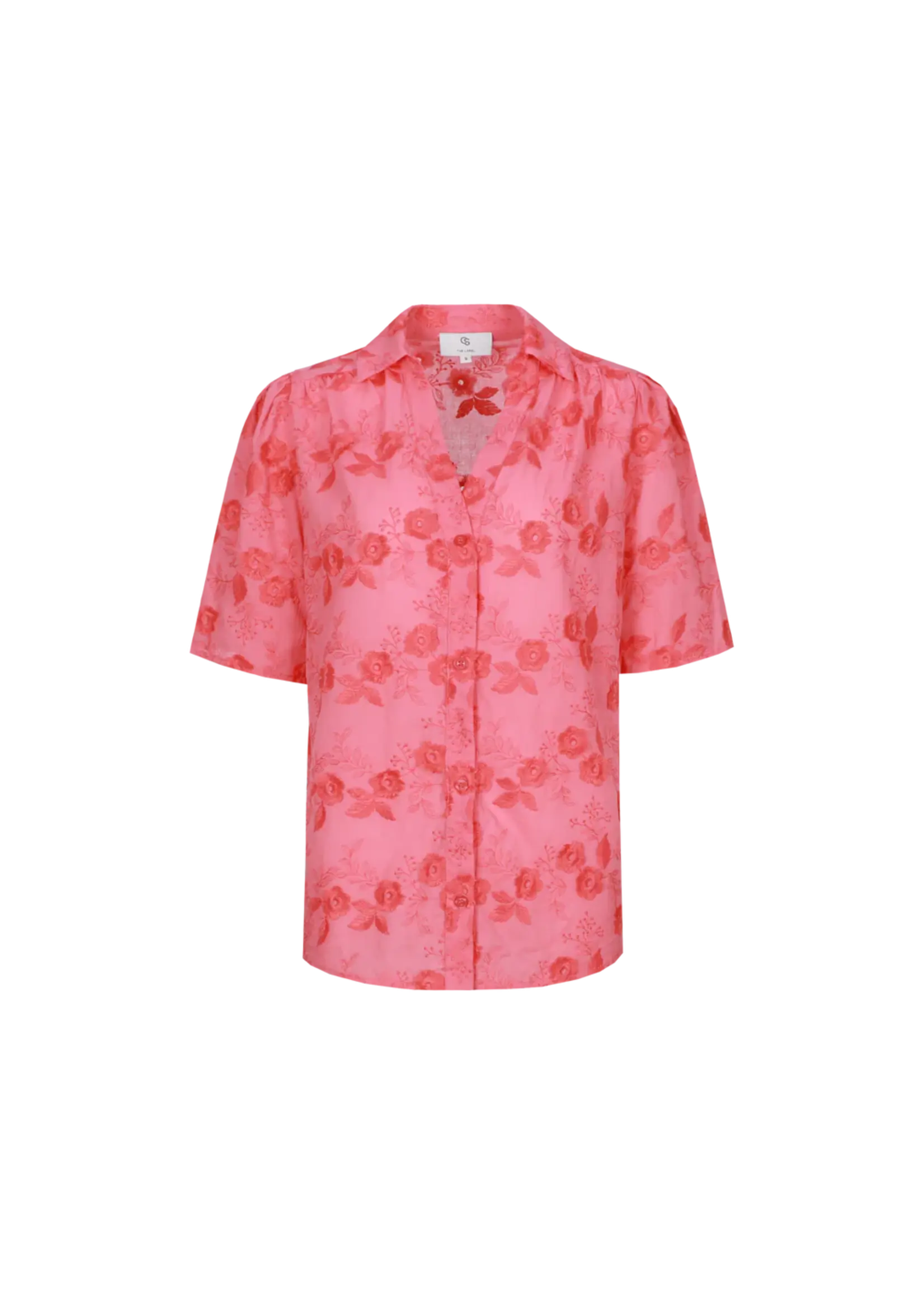 C&S The Label Loveli Blouse Sunkissed Coral Maat XXL