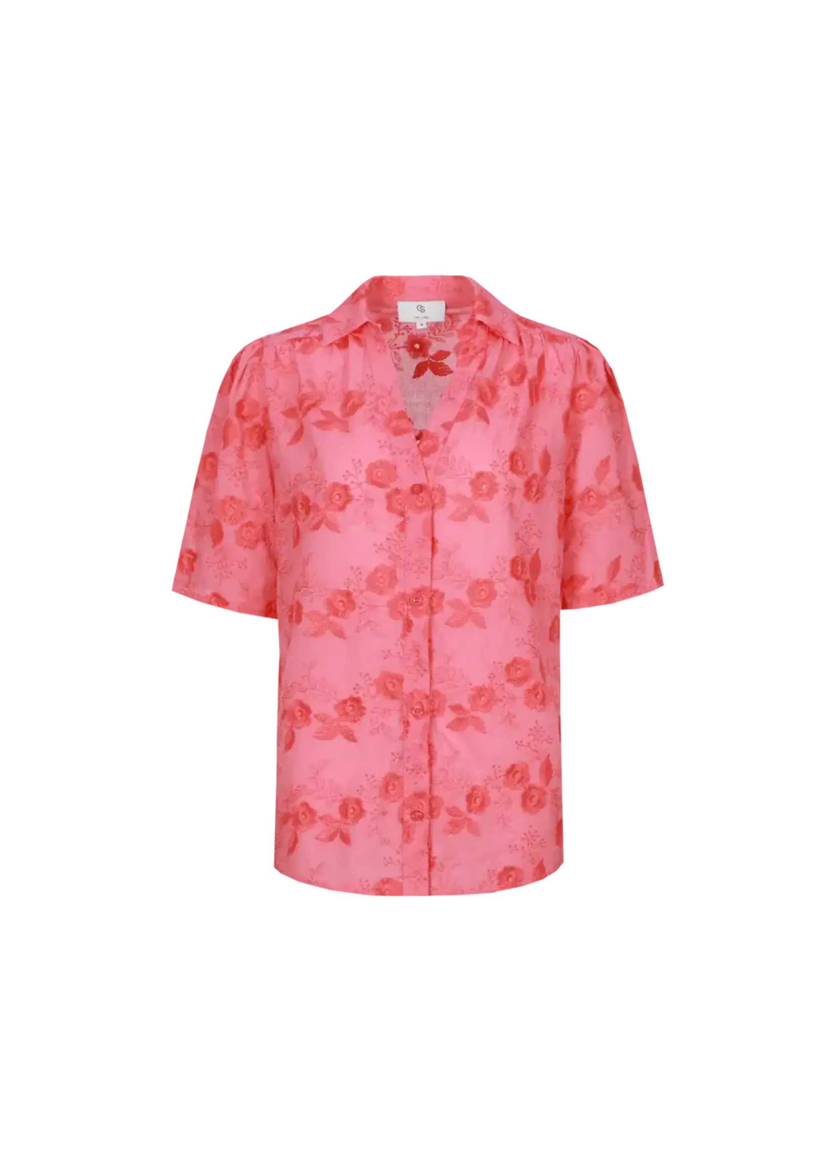 C&S The Label Loveli Blouse Sunkissed Coral Maat XXL
