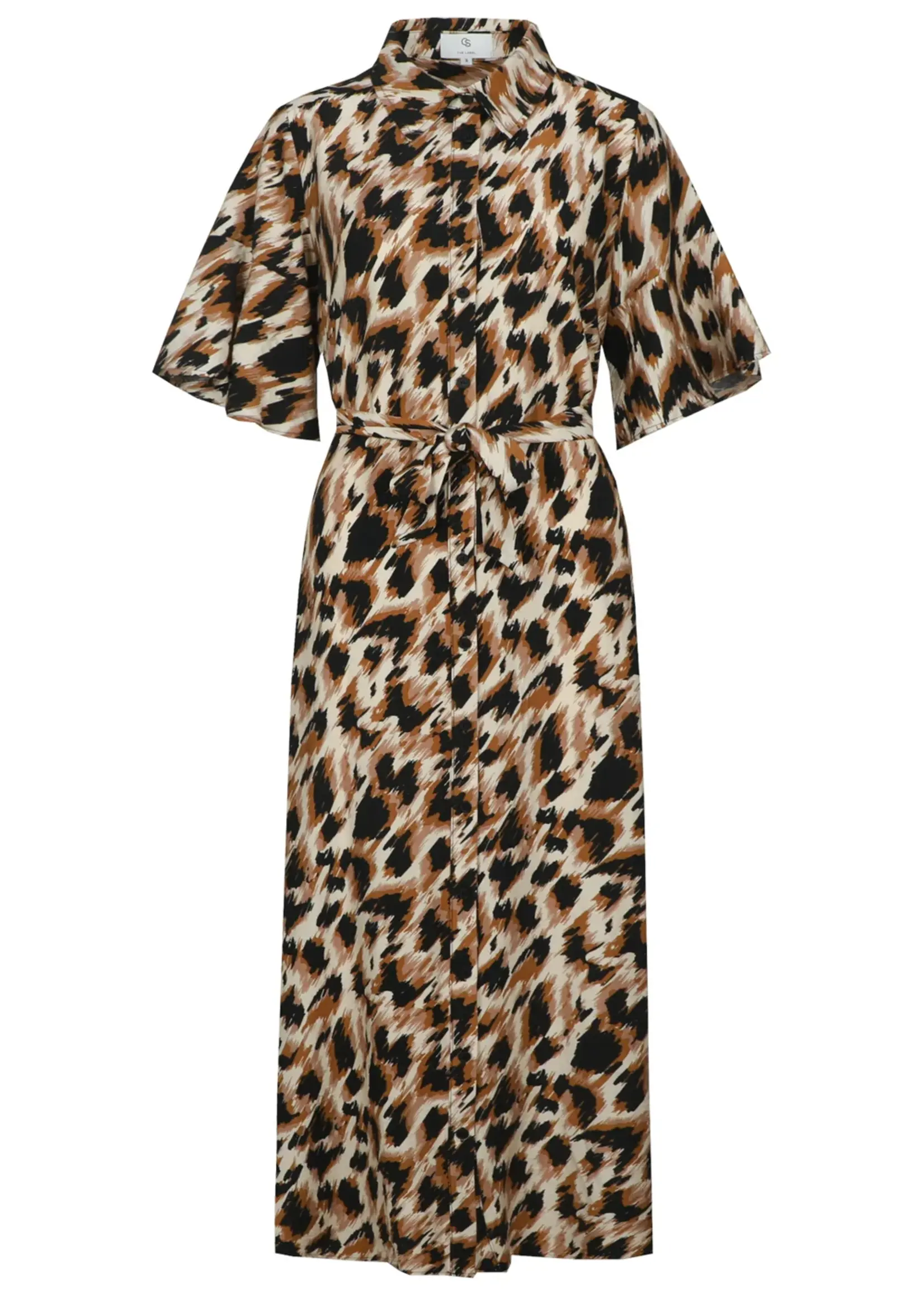 C&S The Label Damina Dress Sand/Golden Yellow