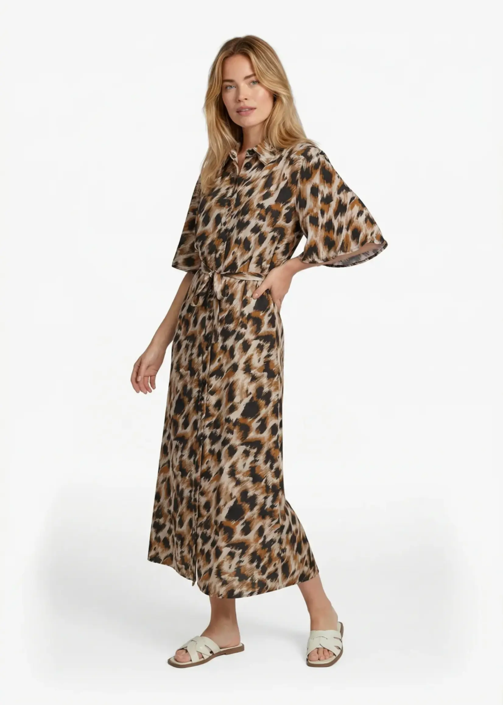 C&S The Label Damina Dress Sand/Golden Yellow