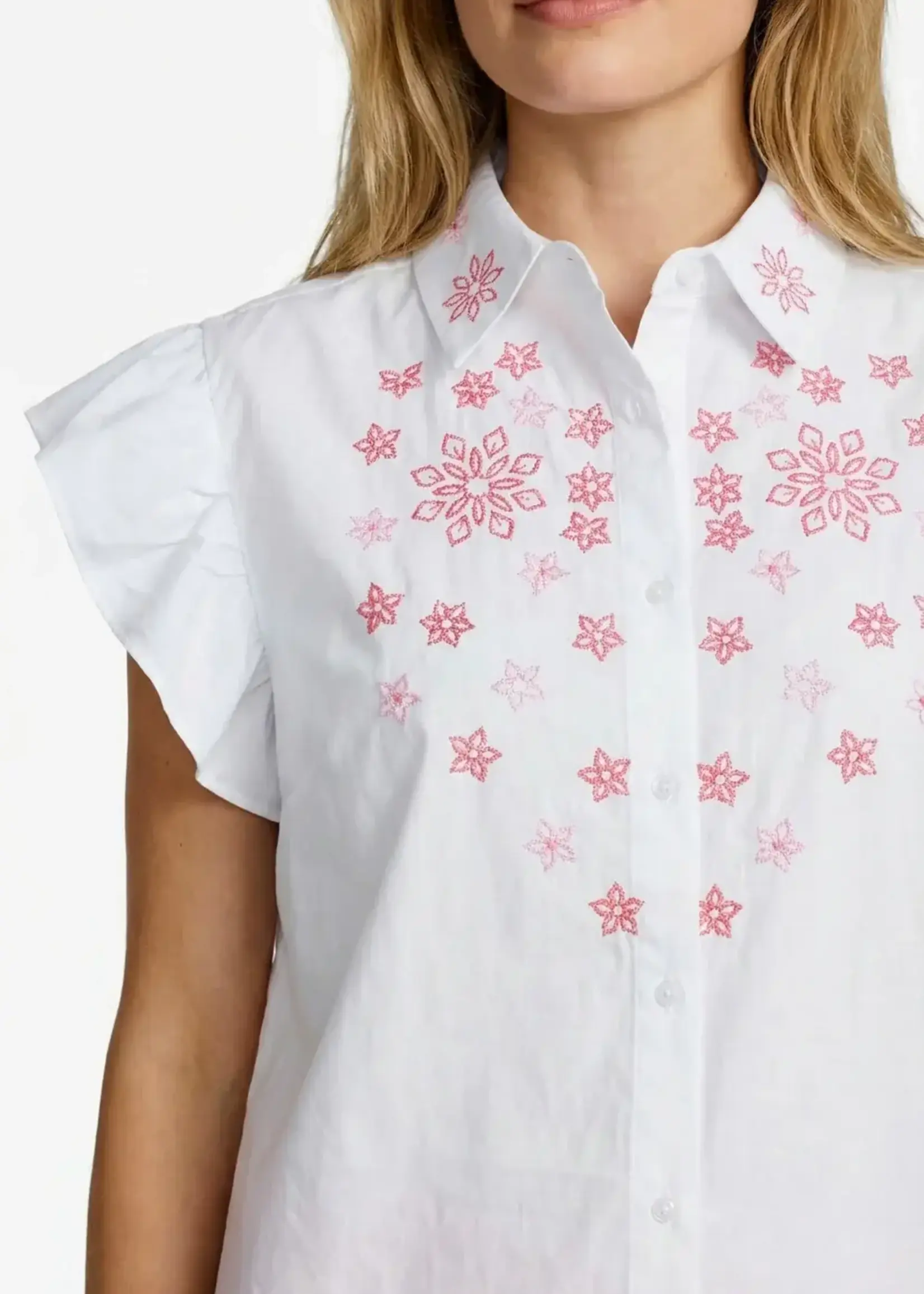 C&S The Label Lurina Blouse Offwhite