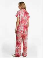 C&S The Label Penilla Pants Sunkissed Coral/Berry Fuchsia