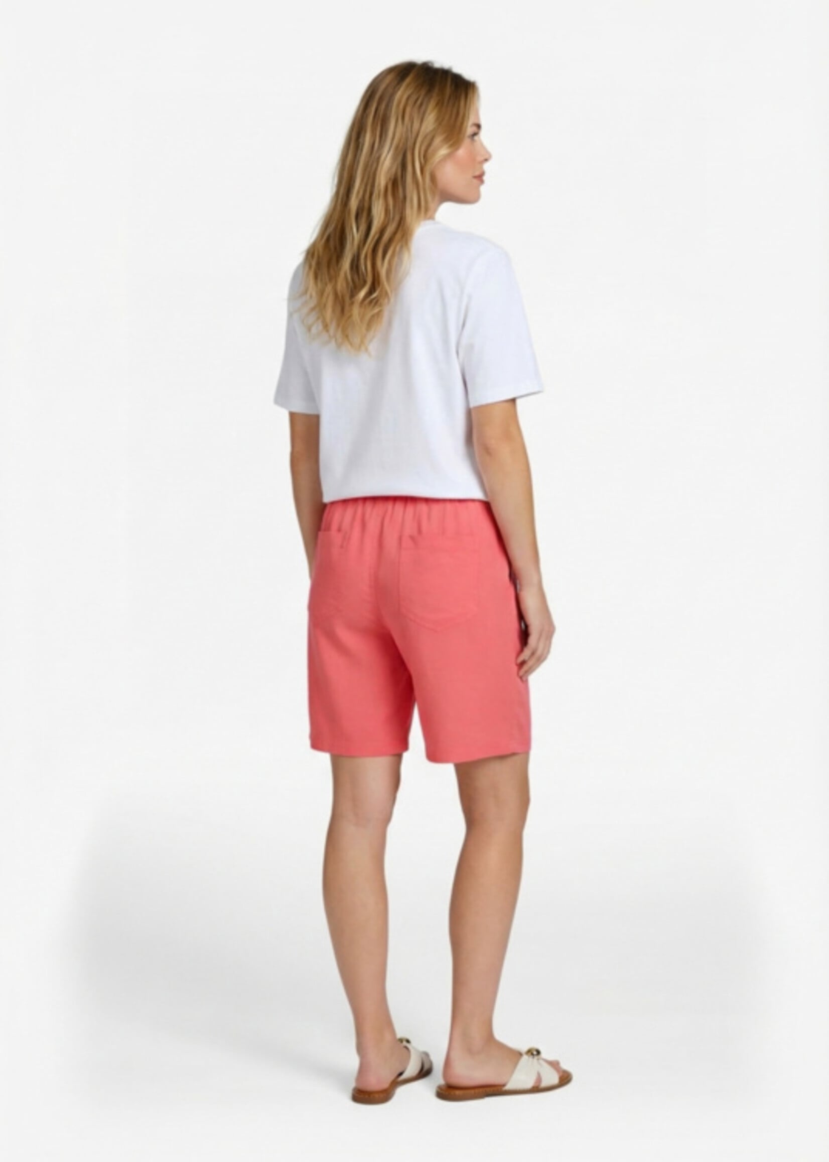 C&S The Label Talia T-shirt Offwhite/Sunkissed Coral