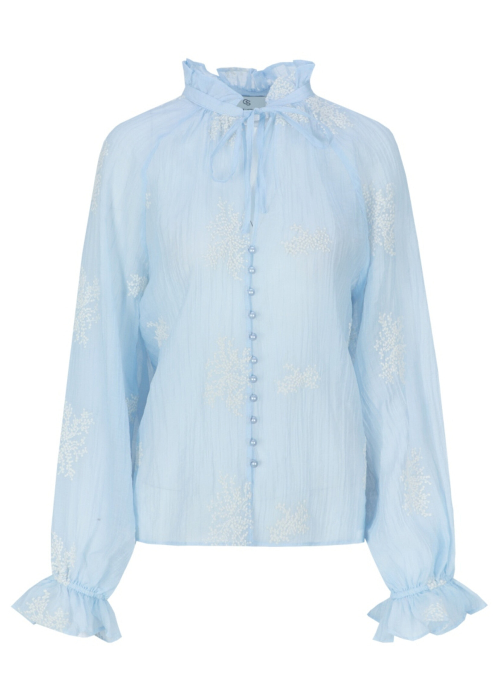 C&S The Label Lyra Blouse Blue Mist