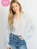 C&S The Label Lyra Blouse Blue Mist