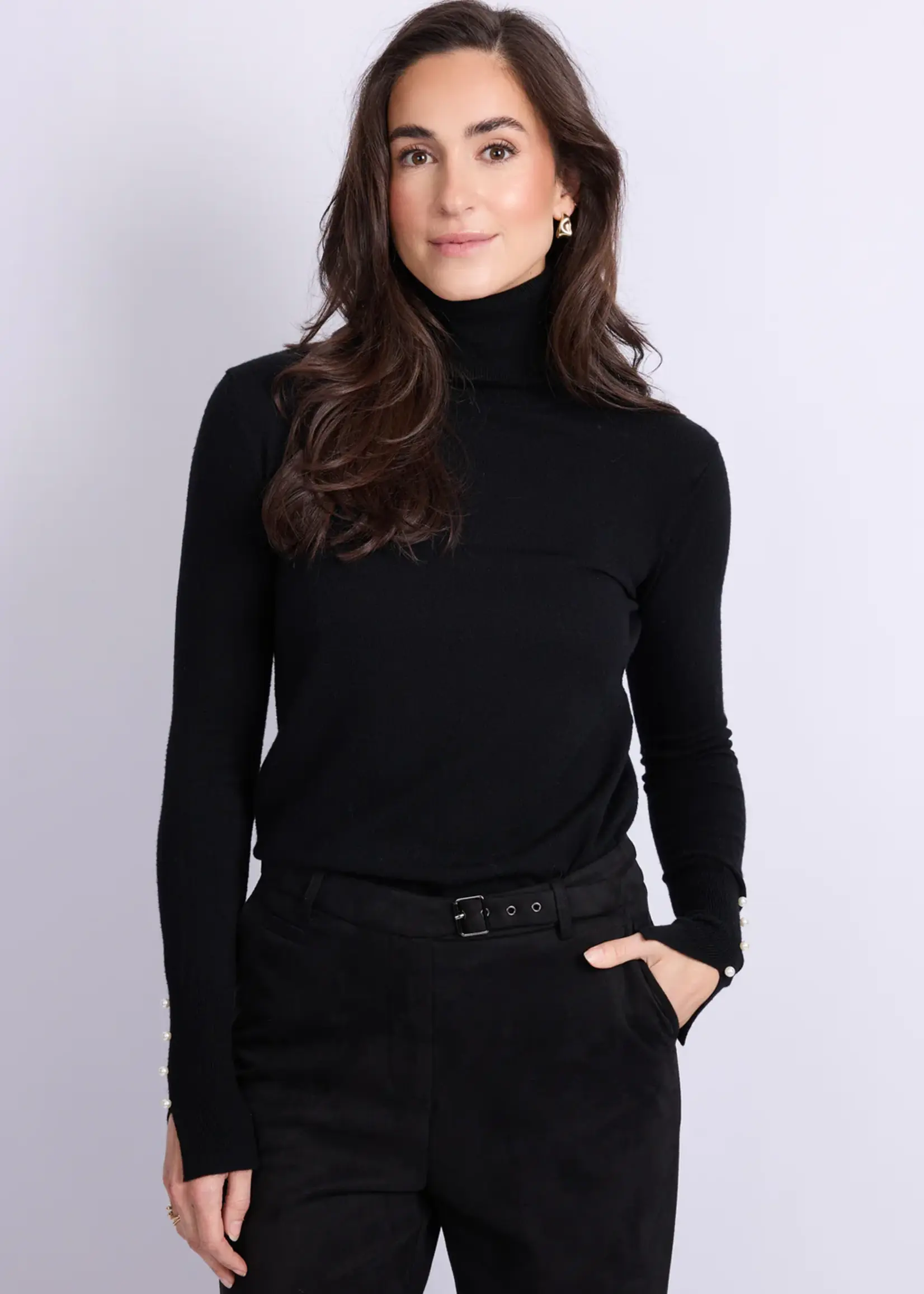 C&S The Label Kalisse Knit Pullover Black
