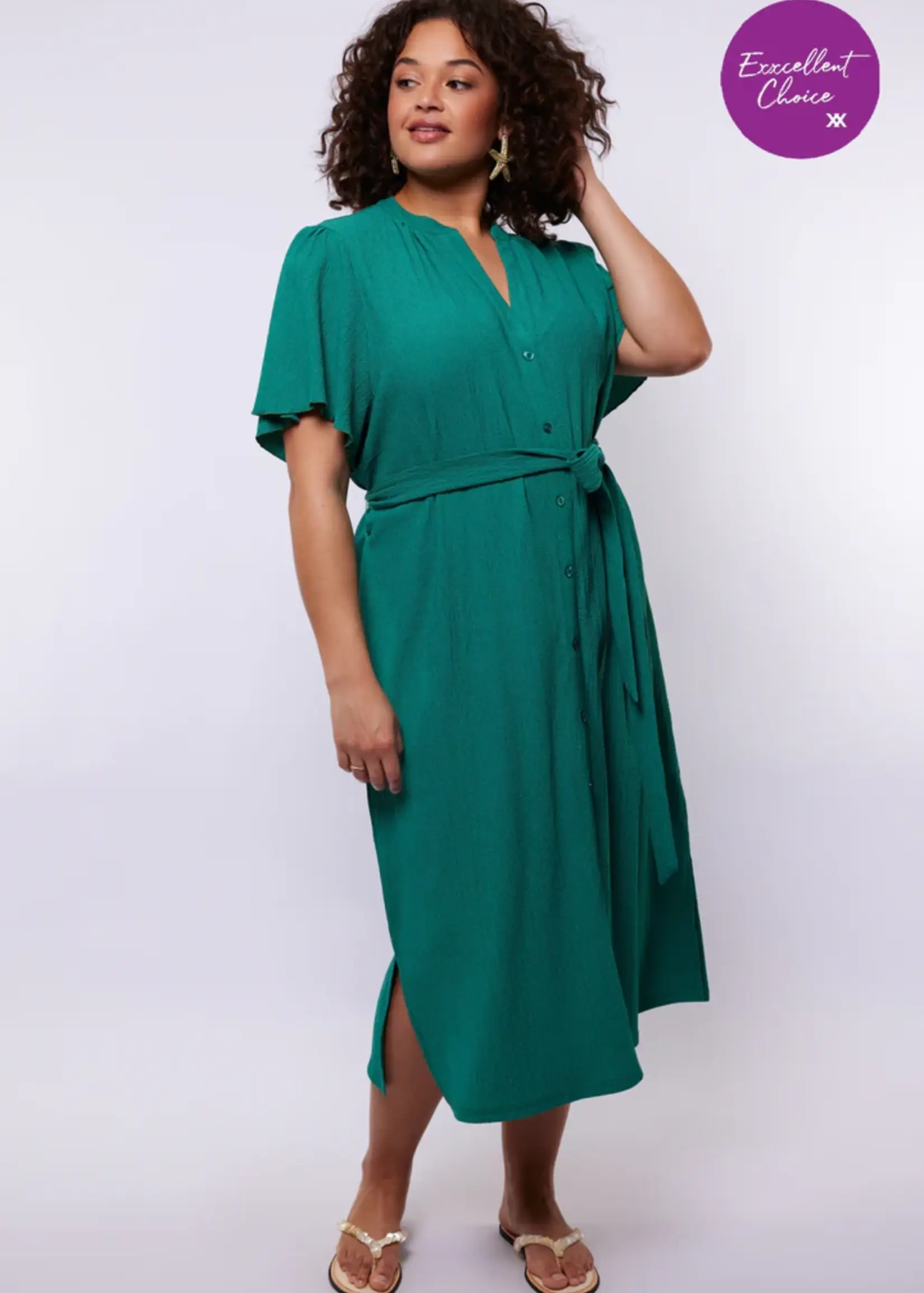 Exxcellent Manola Dress Vintage Green