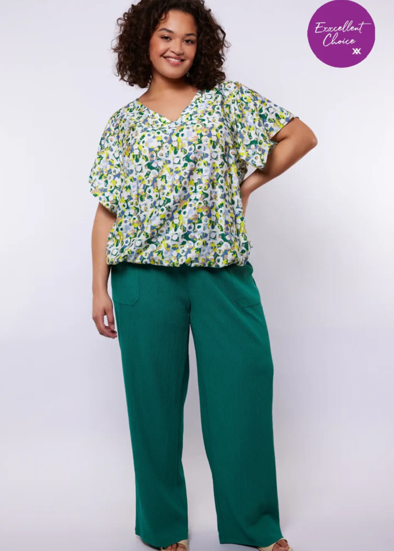 Exxcellent Ailani Pants Vintage Green