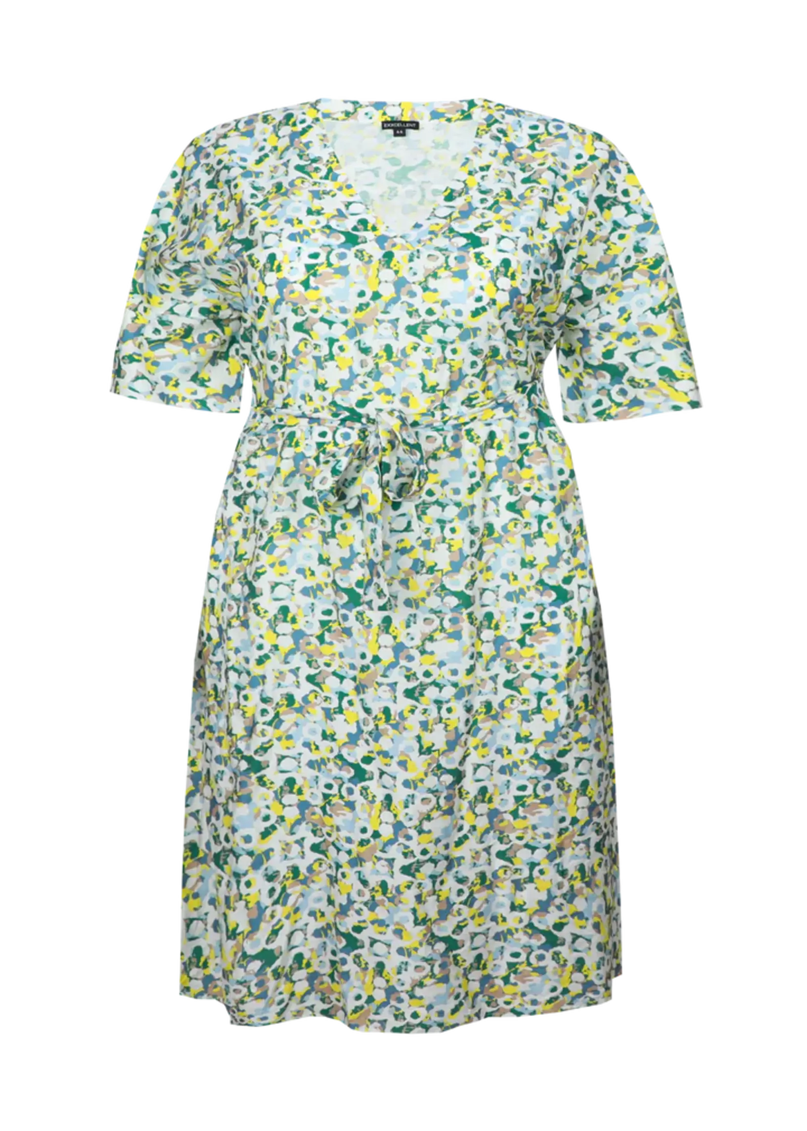 Exxcellent Seren Dress Cyber Lime/Vintage Green