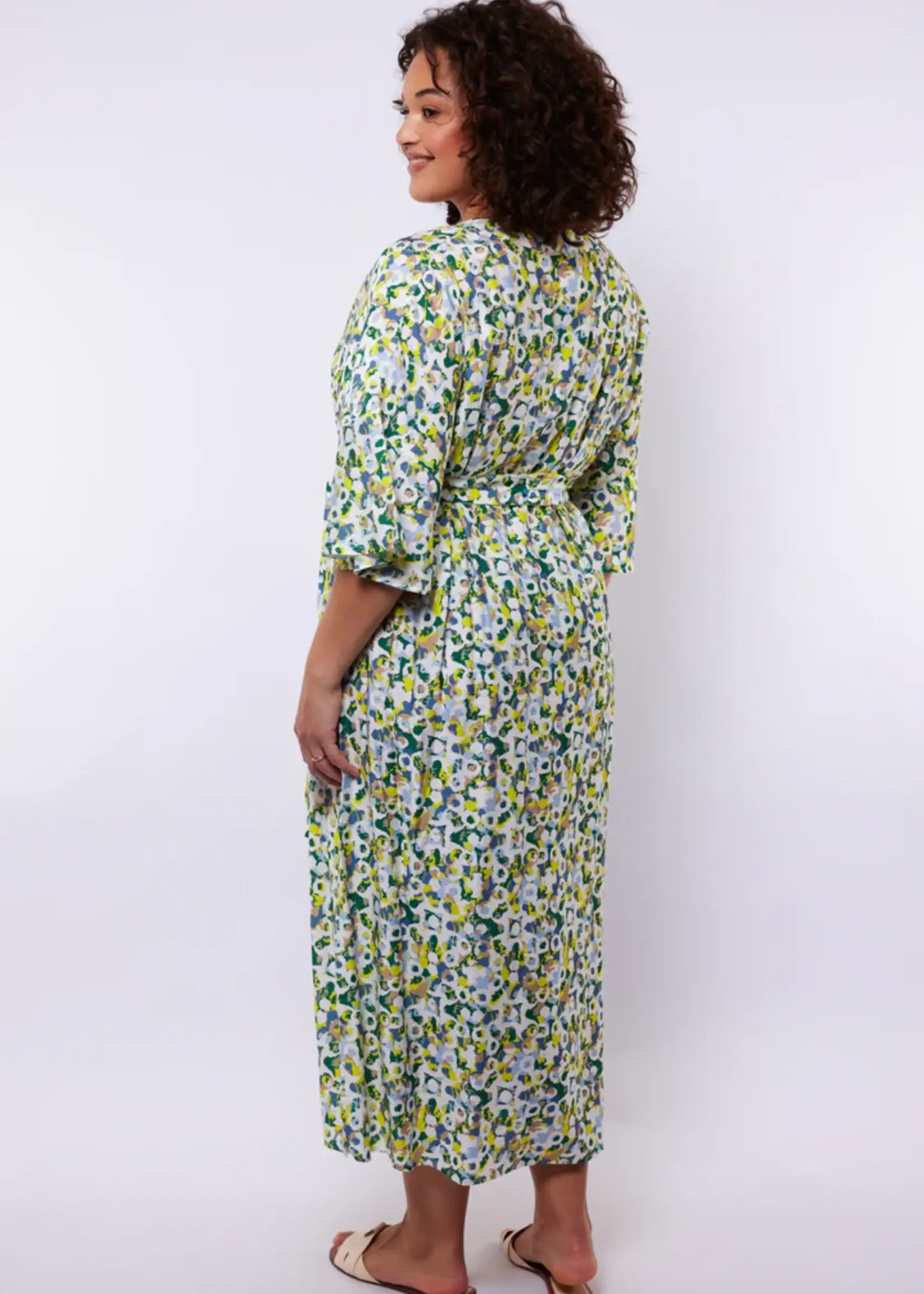 Exxcellent Seren Dress Cyber Lime/Vintage Green