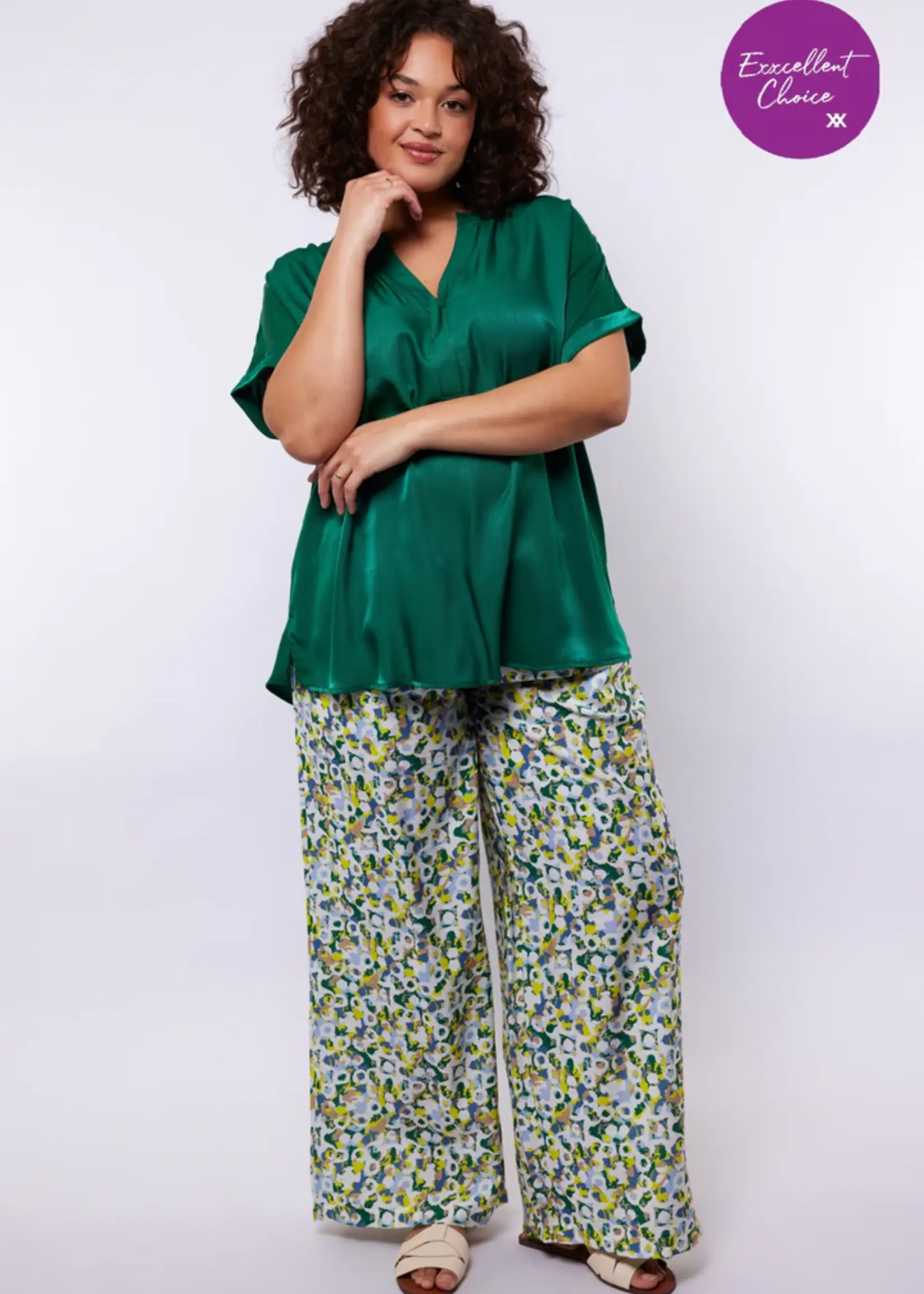 Exxcellent Maris Pants Cyber Lime/Vintage Green