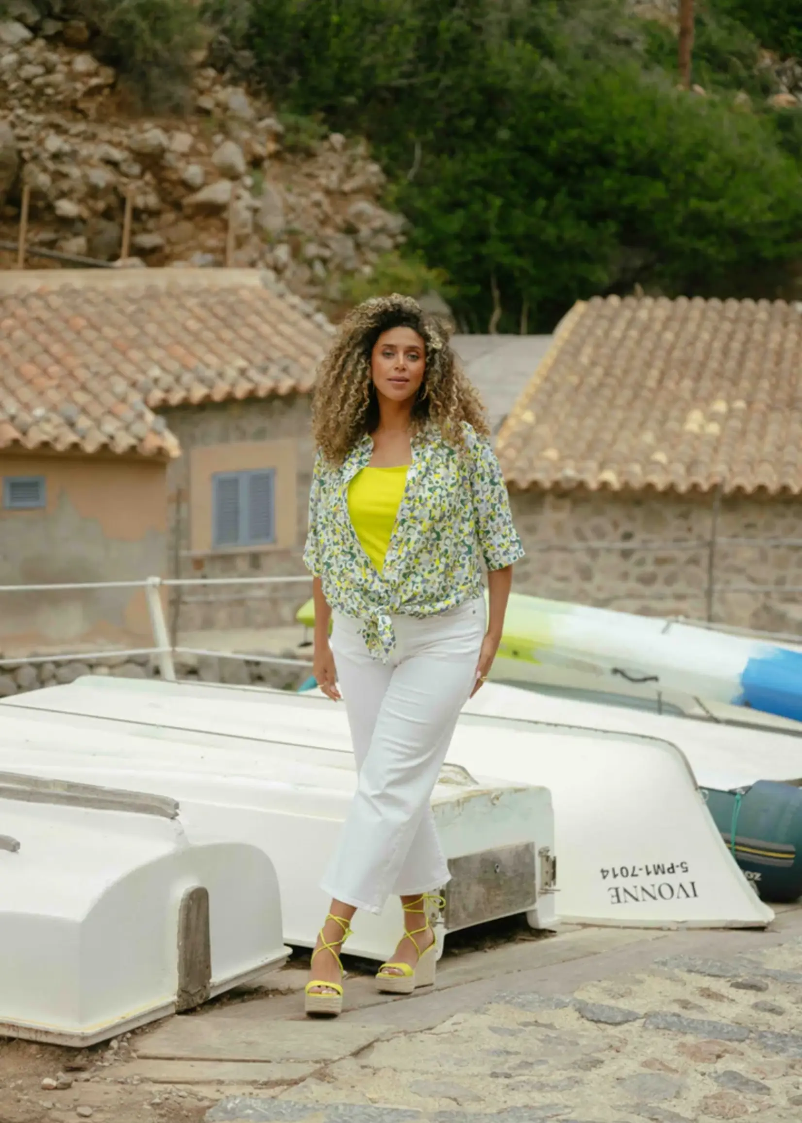 Exxcellent Malena Pants Offwhite
