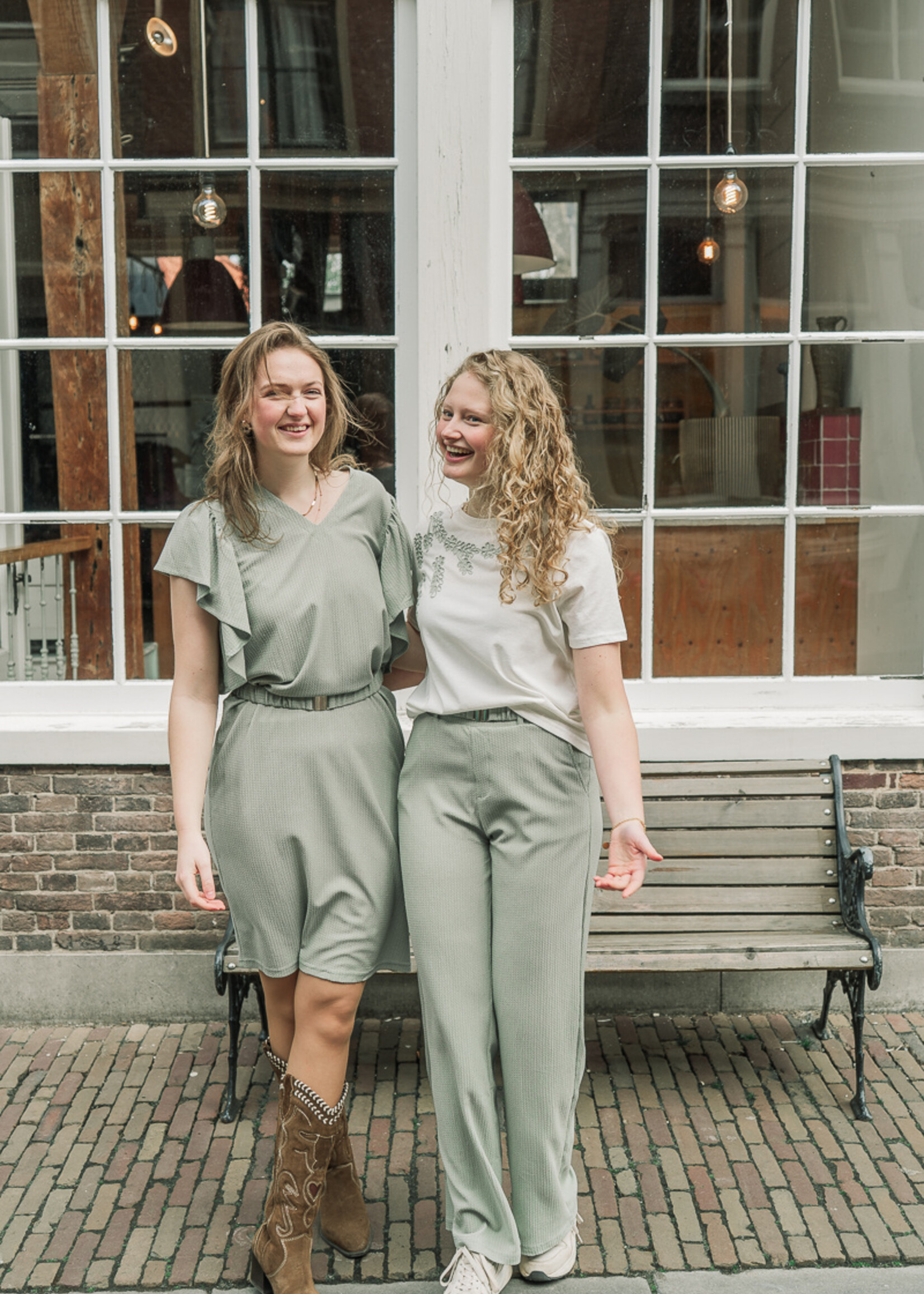 C&S The Label Presem Pants Willow Green