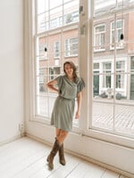 C&S The Label Daisy Dress Willow Green