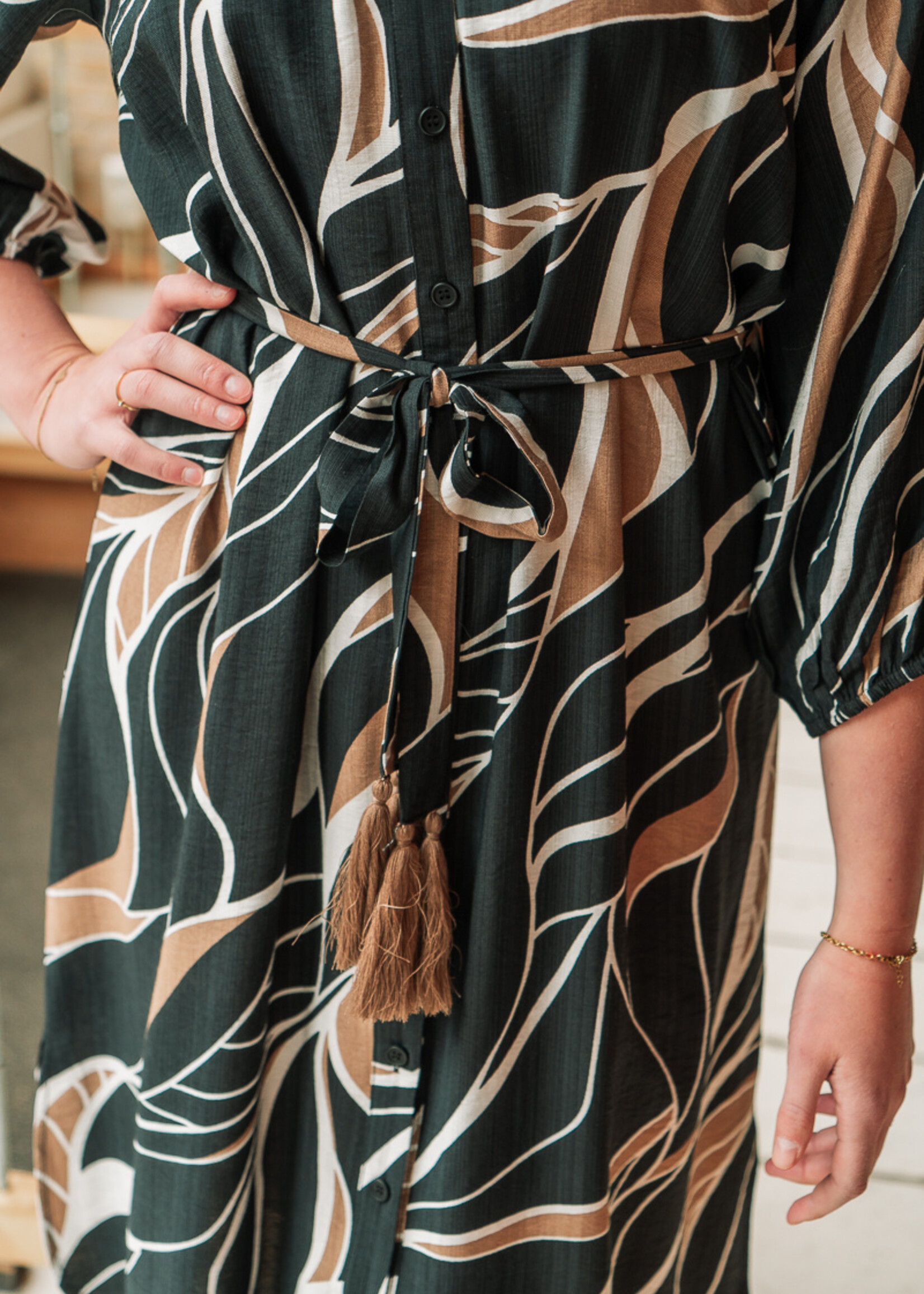 C&S The Label Dacia Dress Black/Latte