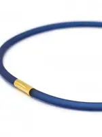 Cubes Rubber ketting, 1 lijn, Montan Blauw Large